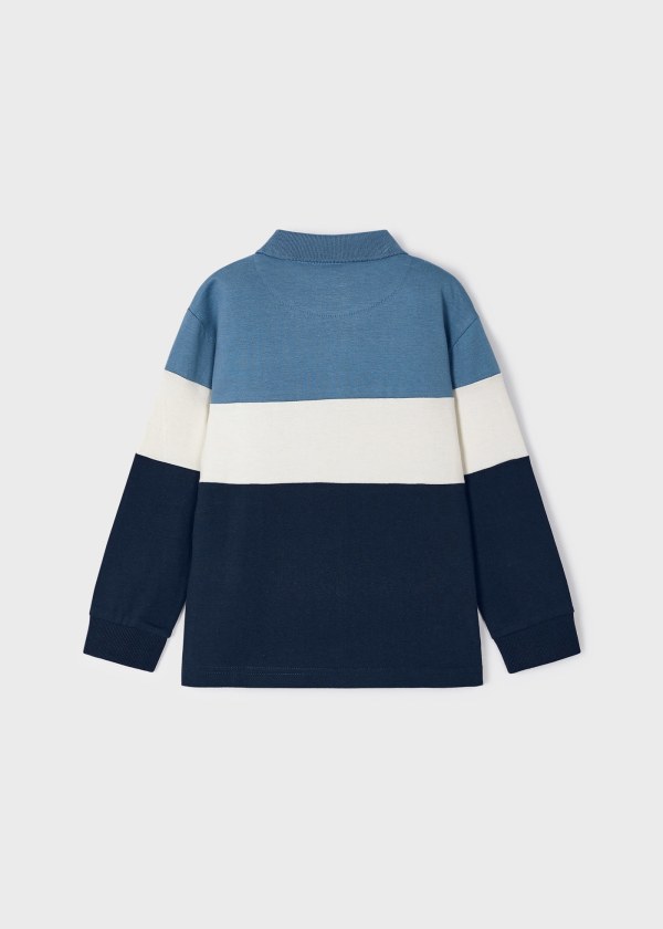 Polo color block Better Cotton niño NAYORAK Ref. 13-04104-047Stone Blue