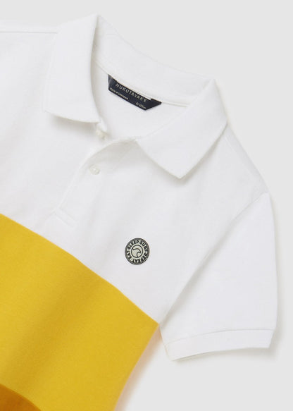 Camiseta Polo con estampado de algodón para chico NUKUTAVAKE Ref. 23/6105/45 Curry