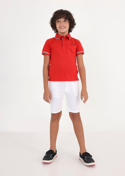 Camiseta Polo de algodón para chico NUKUTAVAKE Ref. 23/6102/30 Rojo