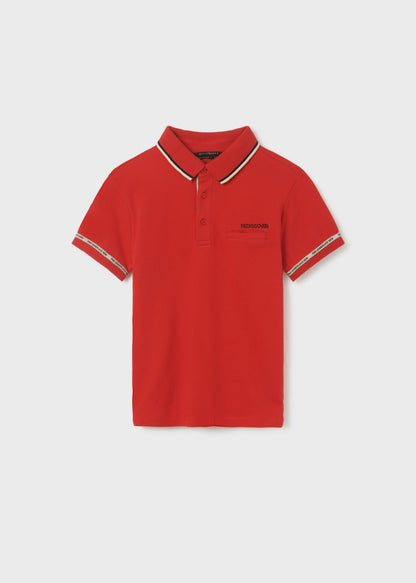 Camiseta Polo de algodón para chico NUKUTAVAKE Ref. 23/6102/30 Rojo