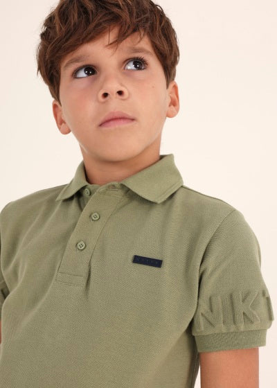 Camiseta Polo de algodón sostenible para chico NUKUTAVAKE Ref. 6107/54 Hoja