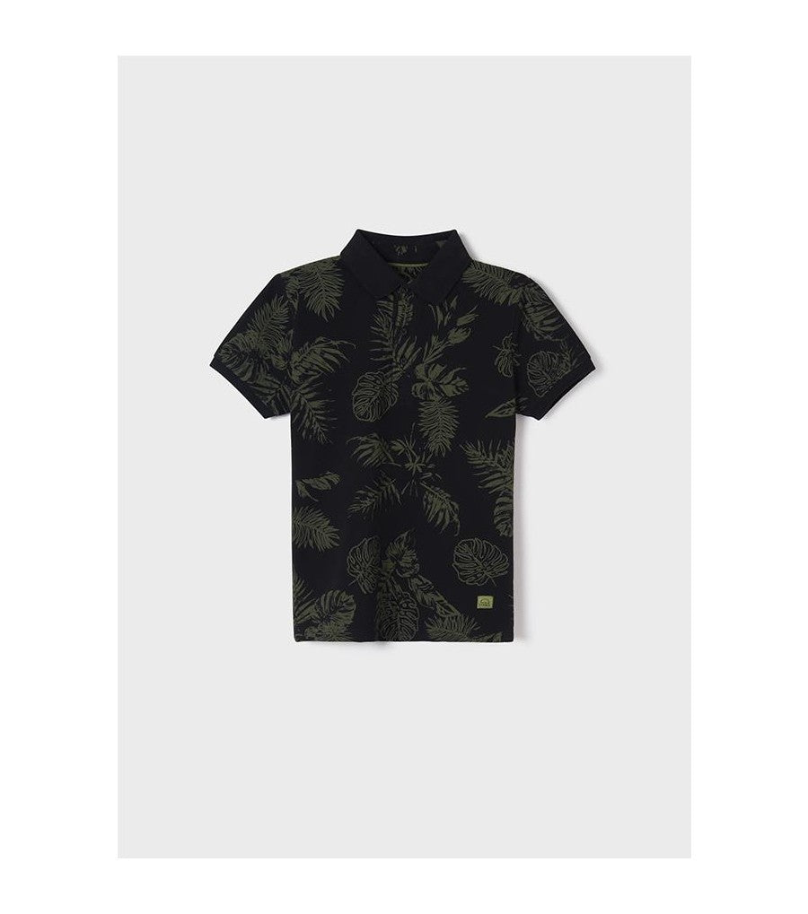 Camiseta Polo Estampado NUKUTAVAKE SKU 6106 Color Negro