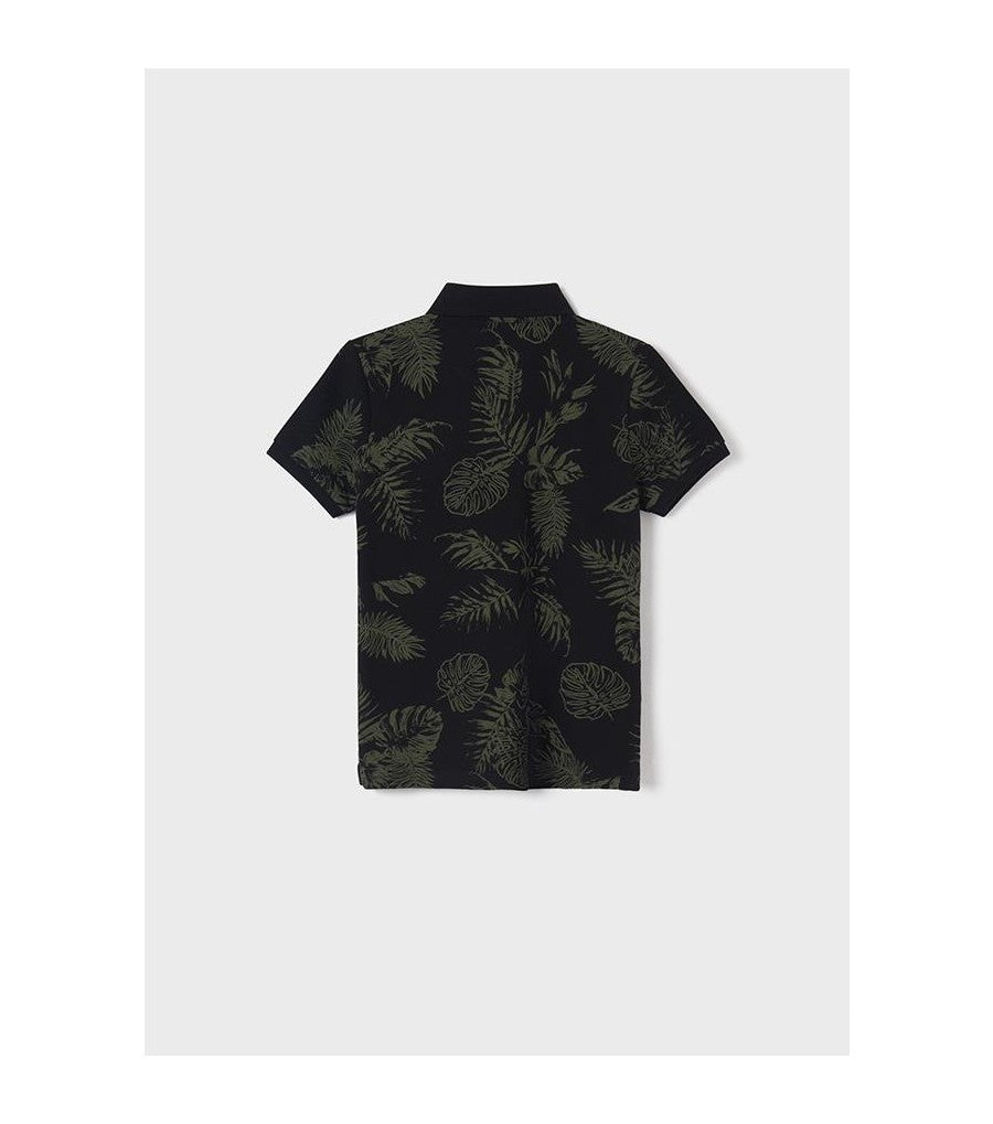 Camiseta Polo Estampado NUKUTAVAKE SKU 6106 Color Negro