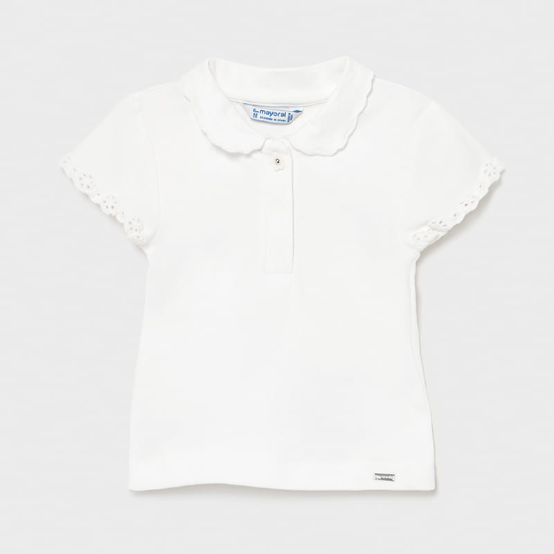 Polo Bebé Niña MAYORAL SKU 1176 Color Blanco