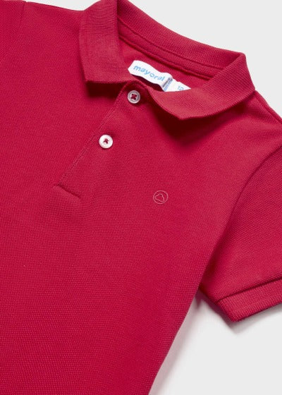 Polo granito básico bebé Sku 102 Color 43 Rojo