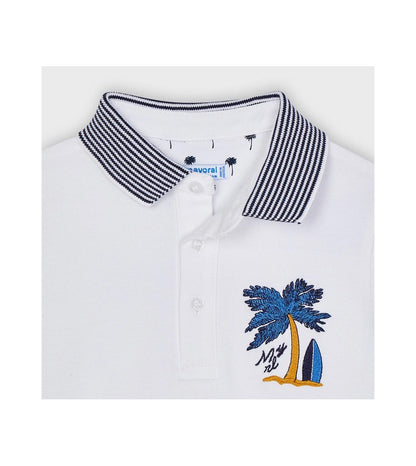 Camisa Polo M/C para niño MAYORAL Ref 3102/83 Blanco