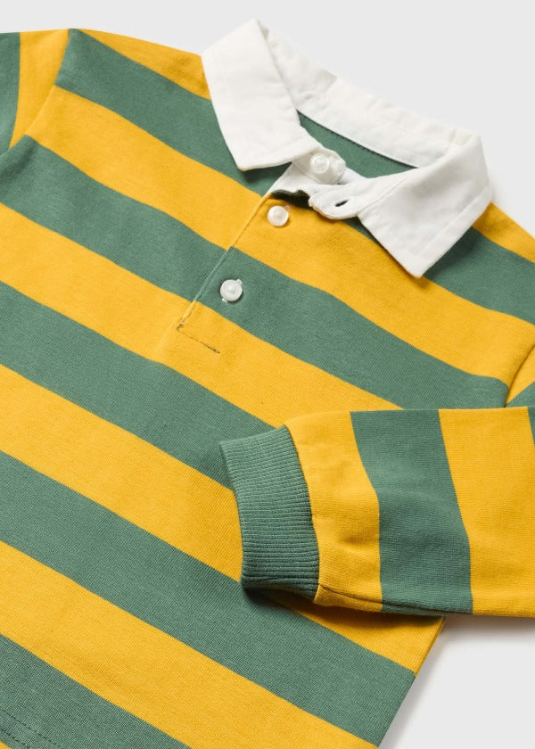Polo rayas Better Cotton bebé  Ref. 13-02171-038 Miel-Menta