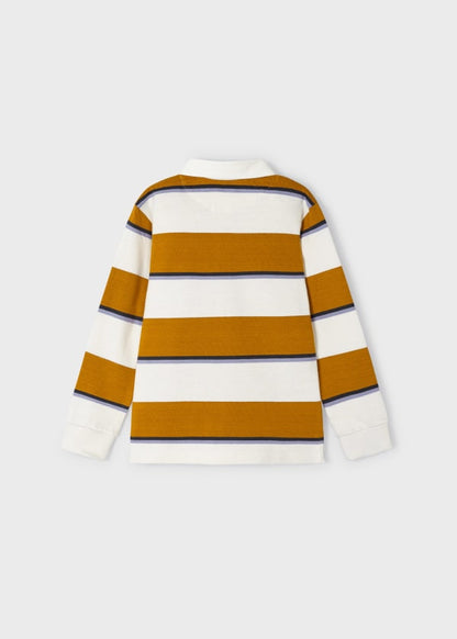 Polo rayas Better Cotton niño MAYORAL  Ref. 13-04102-038 38 Ocre