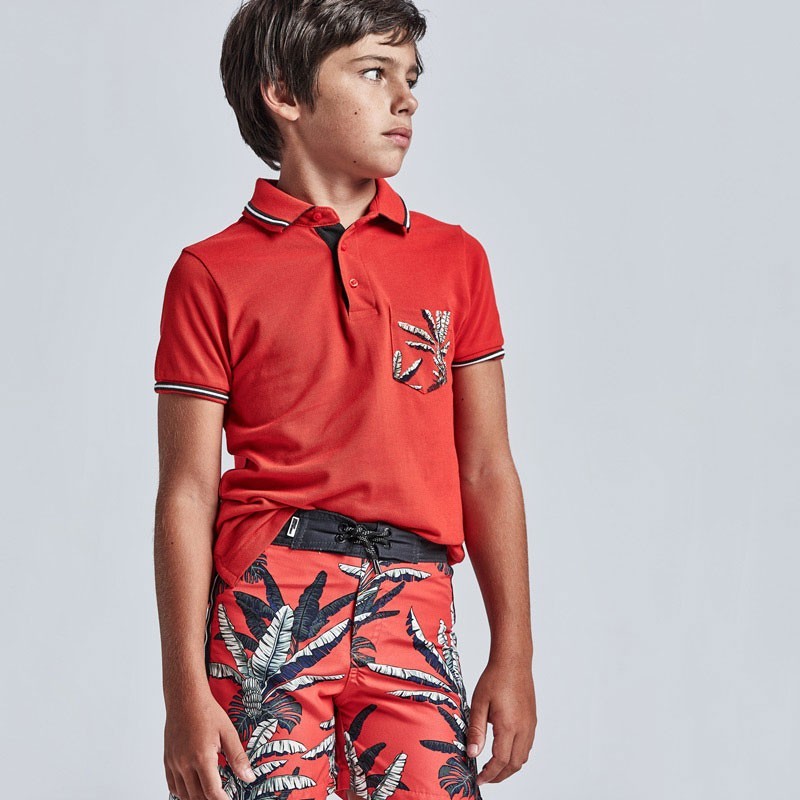 Camiseta Polo para chico NUKUTAVAKE Ref. 6108/87 Hibisco