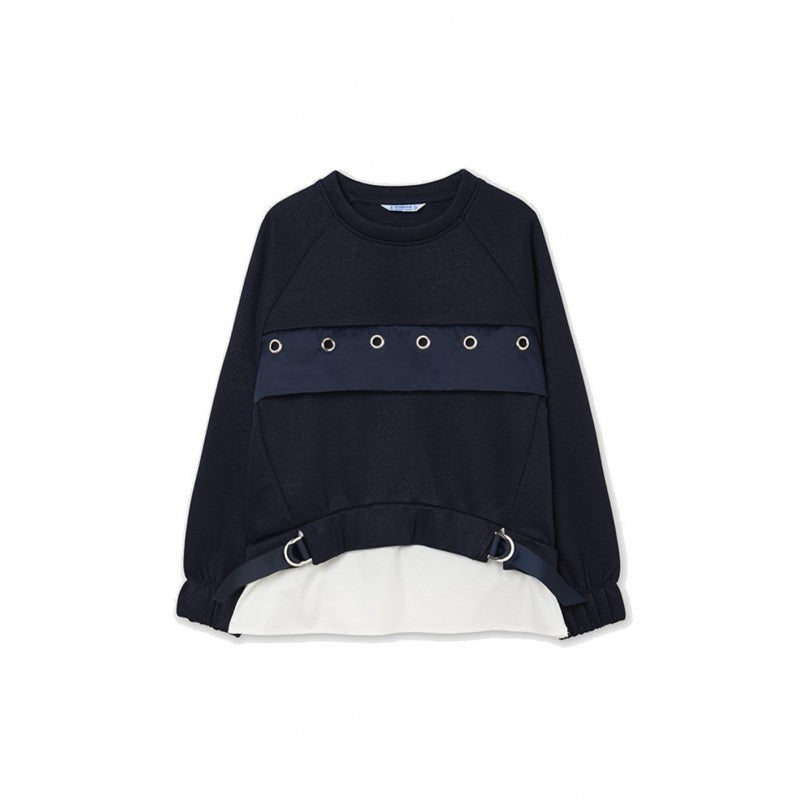 Pullover Faldon Popeli SKU 7424 Color Marino