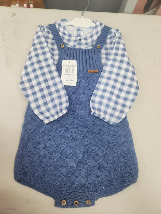 9450 conjunto Pelele 2pzas(camisa y pelele)