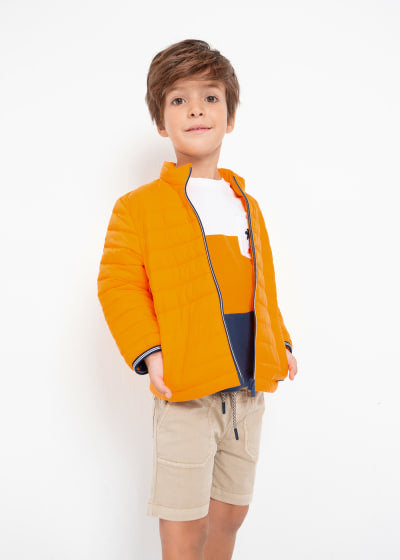 Rompevientos acolchado para niño Sku 3467 Color Mango