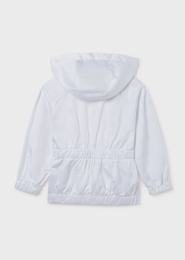 Rompevientos con capucha para chica MAYORAL Ref. 23/6438/76 Blanco