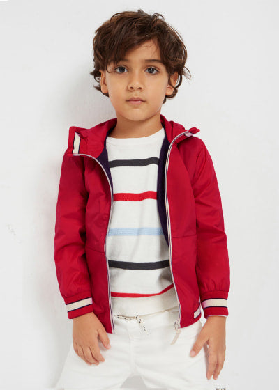 Rompevientos con capucha para niño Ref. 23-03466-078 Rojo