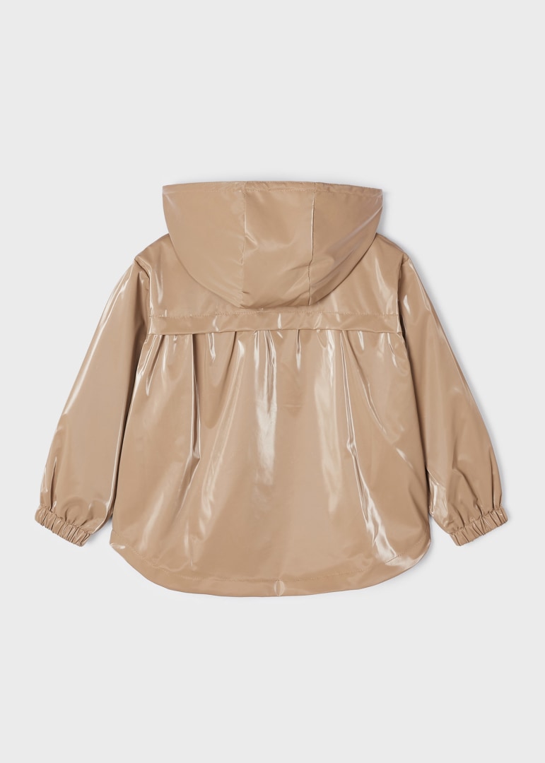 Rompevientos con cremallera y capucha para niña Art. 23-03445-052 Camel