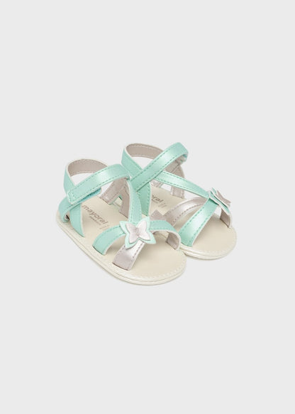 Sandalia estampada con cierre de velcro para recién nacido Art. 23-09635-015 Aqua