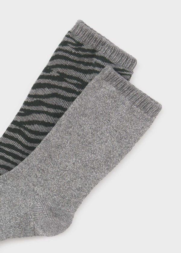 Set 2 calcetines MAYORAL Ref. 13/10631/20 Plata vig