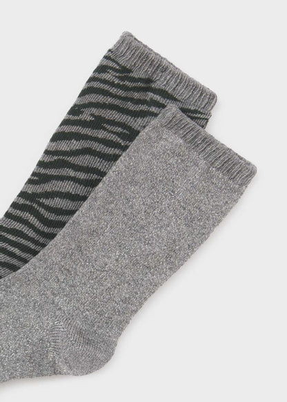 Set 2 calcetines MAYORAL Ref. 13/10631/20 Plata vig