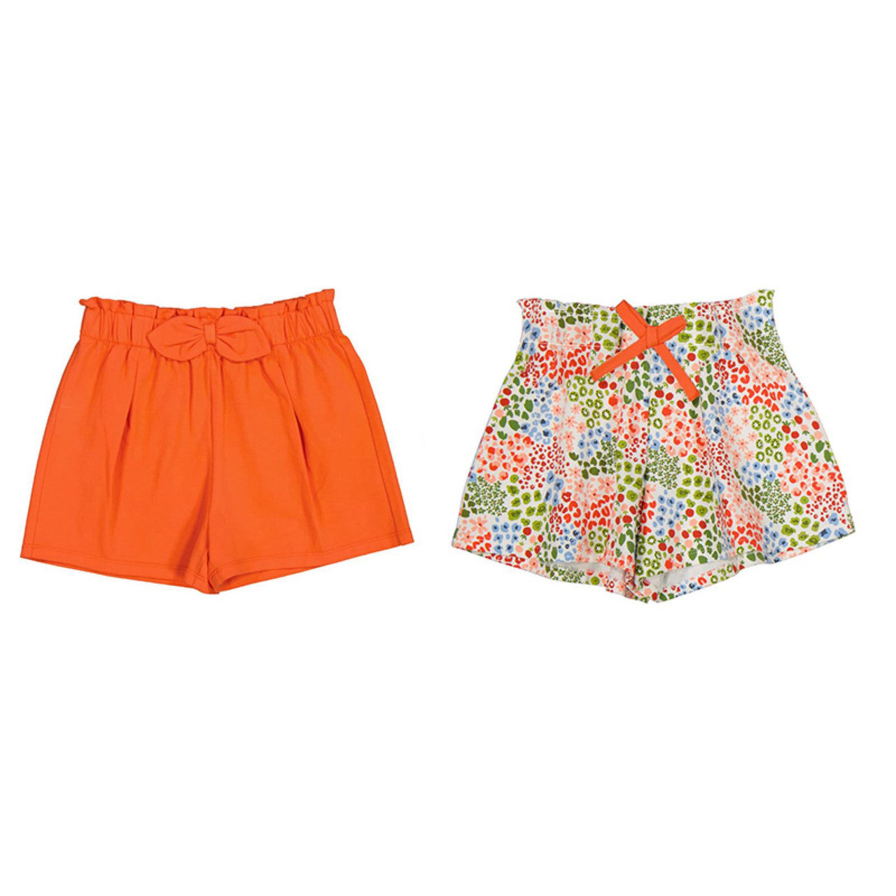 Set De Pantalones Cortos Mayoral Sku 3210 Color 86 Naranja