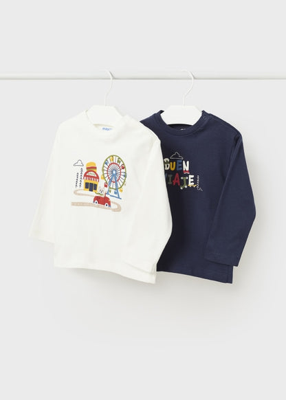 Set 2 playeras Better Cotton bebé  Ref. 13-02022-014 Azul