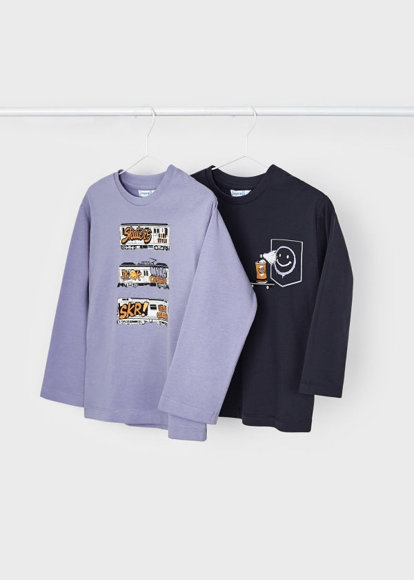 Set 2 playeras Better Cotton niño  Ref. 13-04034-032 Antracita