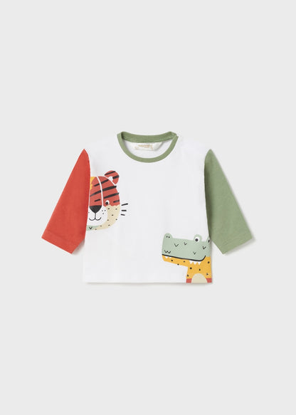 Set 2 playeras de manga larga en algodón para recién nacido MAYORAL Ref. 23/1003/22 Hoja