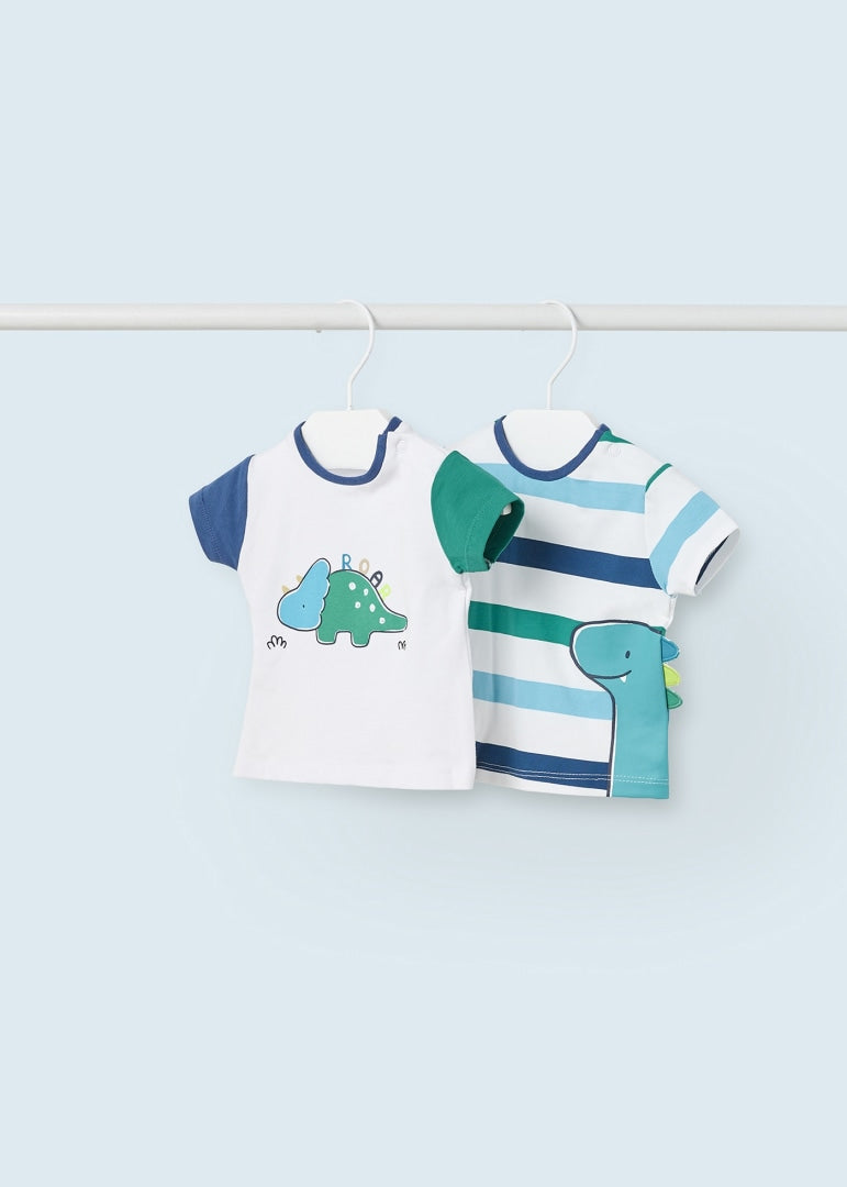 Set 2 playeras en algodón sostenible para recién nacido MAYORAL Ref. 23/1002/54 Maui
