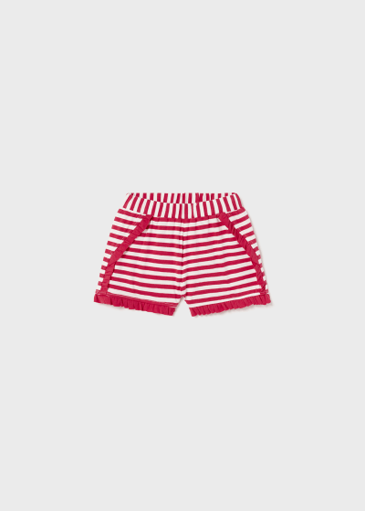 Set 2 shorts de algodón sostenible para bebé Sku 1273 Color Sandia