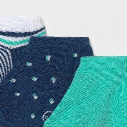 Set 3 Calcetines MAYORAL SKU 10009 Color 49 Aqua