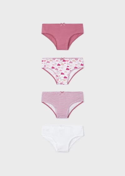 Set 4 braguitas para niña Ref. 13-10560-021 Orquidea