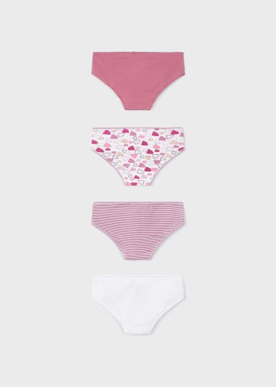 Set 4 braguitas para niña Ref. 13-10560-021 Orquidea