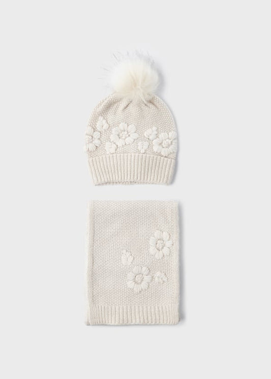 Set bufanda y gorro poliéster reciclado niña MAYORAL Ref. 13-10595-025 Jemgimbre