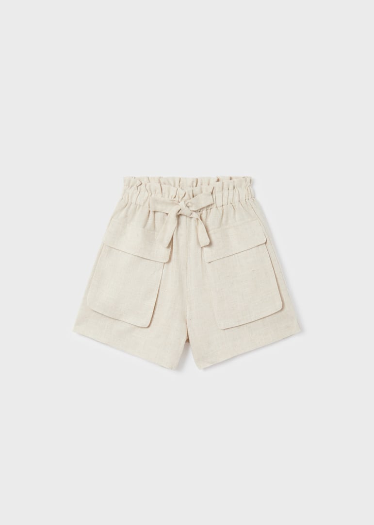 Short con lino para chica Art. 23-06236-046 Lino