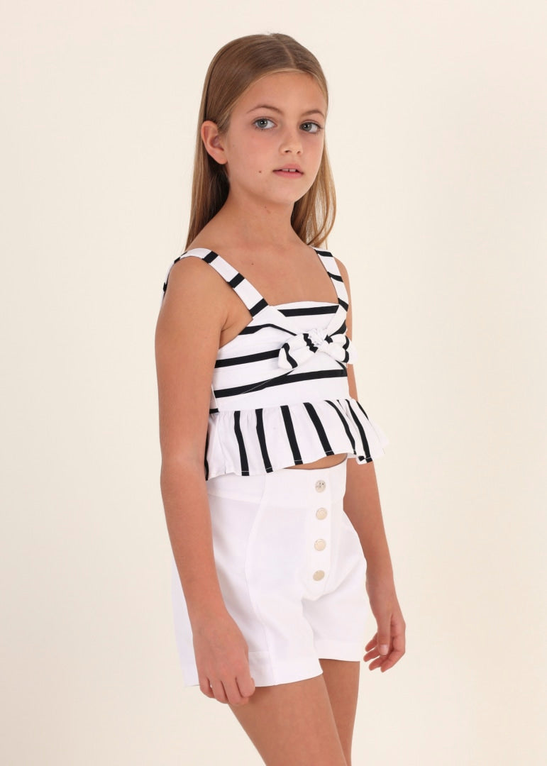 Short de crepé para chica MAYORAL Ref. 23/6235/87 Blanco