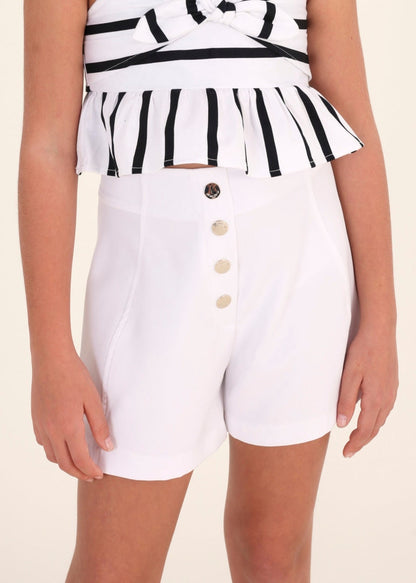 Short de crepé para chica MAYORAL Ref. 23/6235/87 Blanco