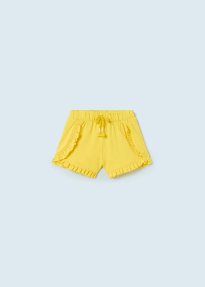 Short de felpa de algodón sostenible para bebé Sku 603 Color 63 Mimosa