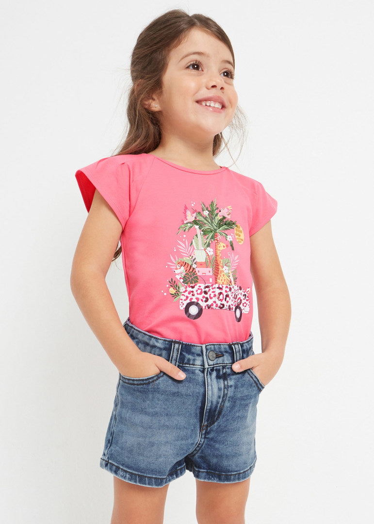 Short de mezclilla para niña Art. 23-00236-066 Medio