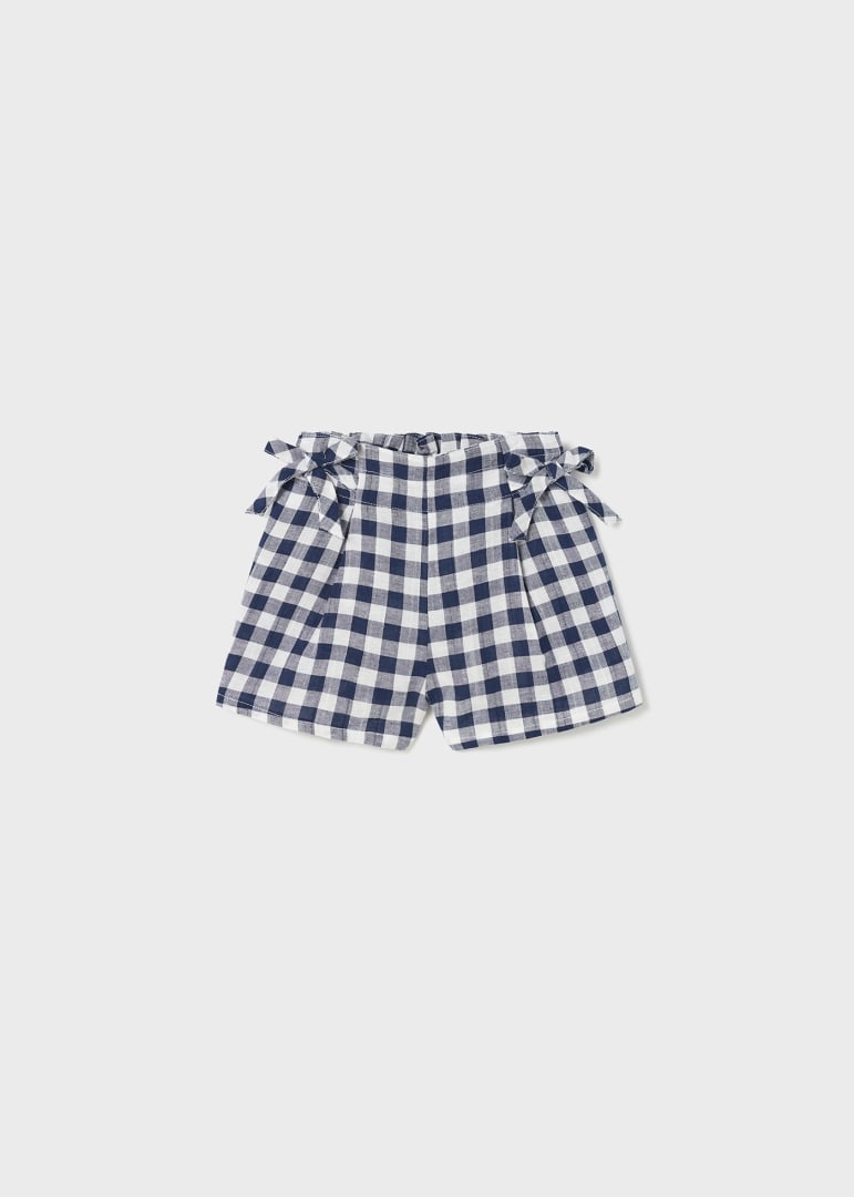 Short estampado con lino para bebé Art. 23-01271-049 Marino
