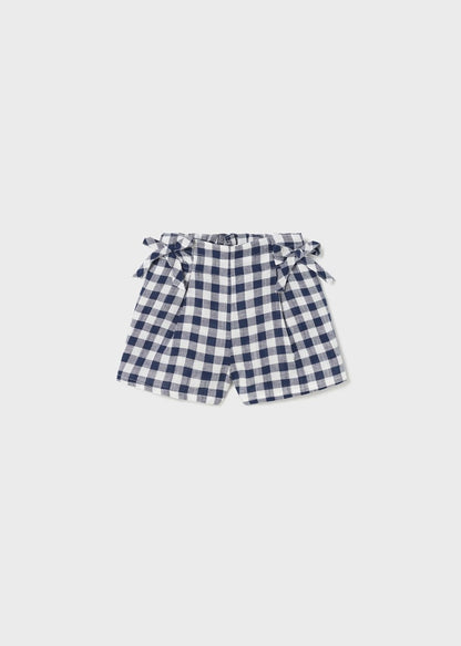 Short estampado con lino para bebé Art. 23-01271-049 Marino
