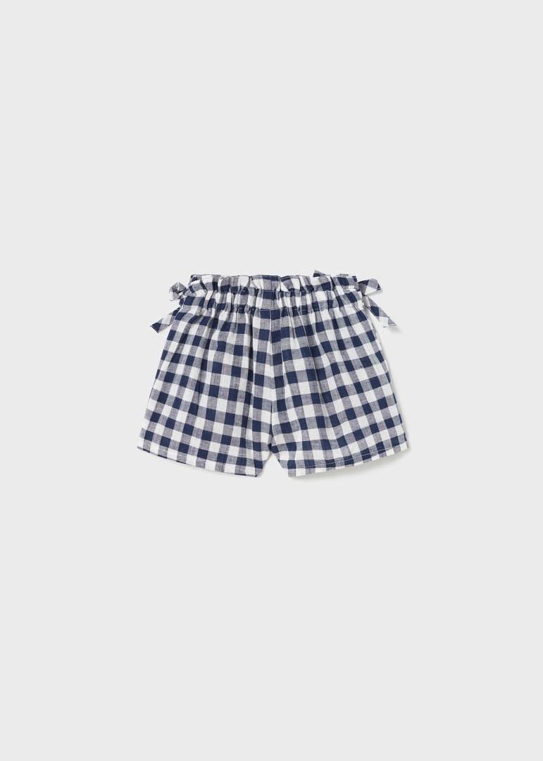 Short estampado con lino para bebé Art. 23-01271-049 Marino