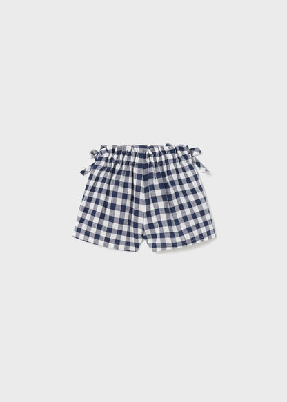 Short estampado con lino para bebé Art. 23-01271-049 Marino
