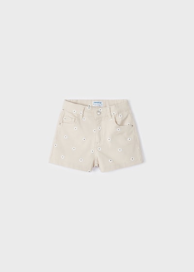 Short estampado para niña Sku 3205 Color Avena