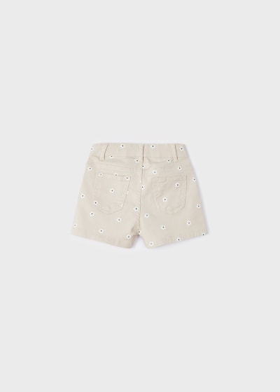 Short estampado para niña Sku 3205 Color Avena