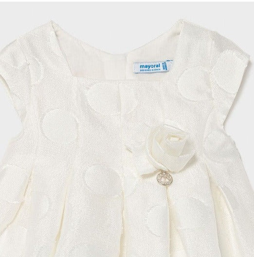Vestido Bebe Niña Sku 1961 Color Crudo