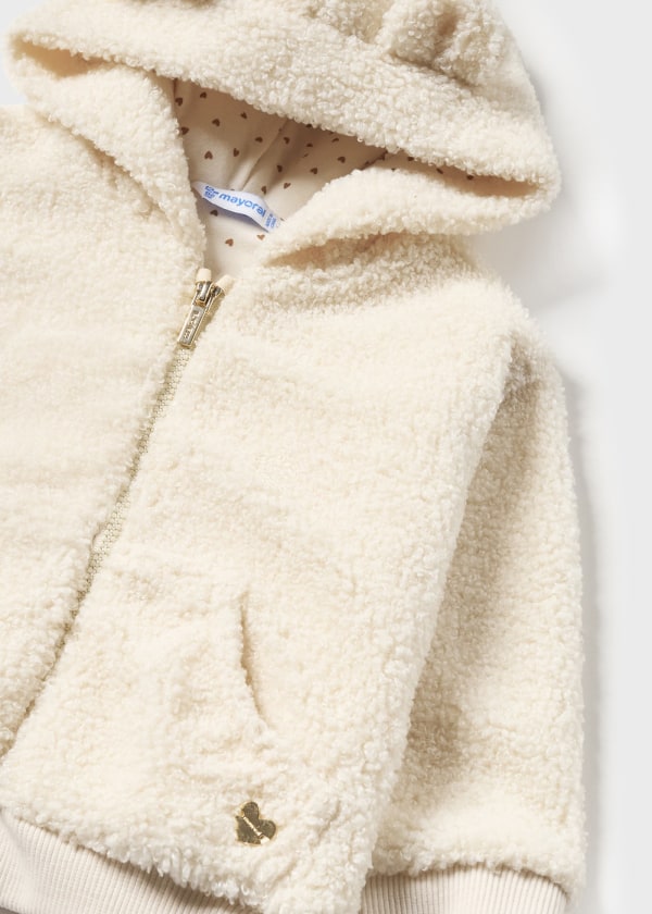 Sudadera capucha rizo bebé Ref. 13-02428-056 Garbanzo