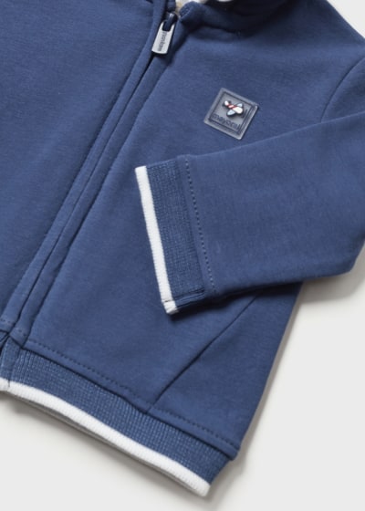 Sudadera con capucha de algodón sostenible para recién nacido MAYORAL Ref. 23/1403/30 Indigo