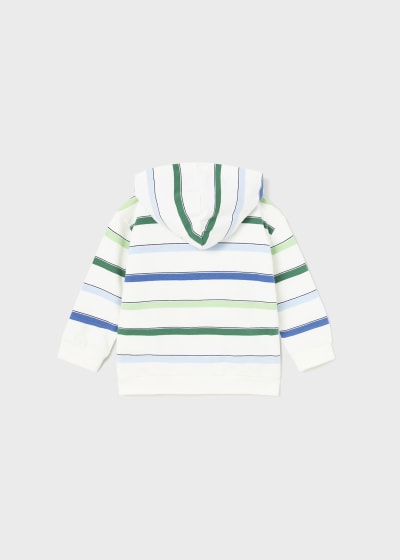 Sudadera con capucha y cremallera estampada para bebé Sku 1421 Color Jade
