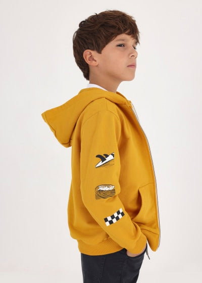 Sudadera con capucha y cremallera para chico Sku 6450 Color 40 Curry