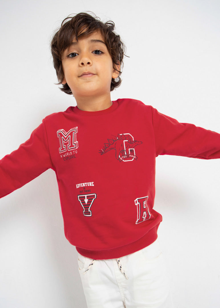 Sudadera con estampado para niño Art. 23-03447-047 Rojo