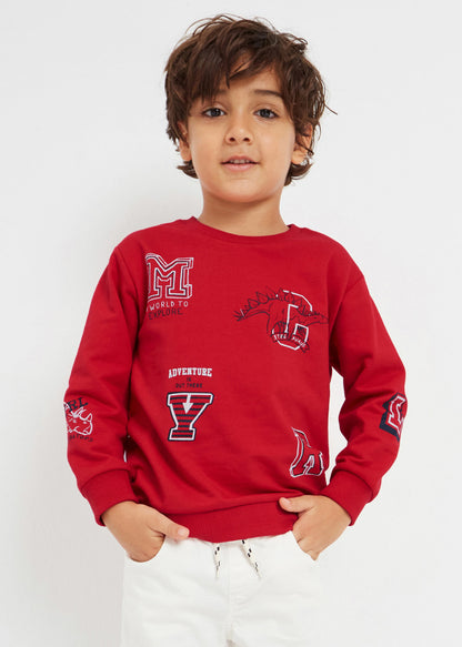 Sudadera con estampado para niño Art. 23-03447-047 Rojo